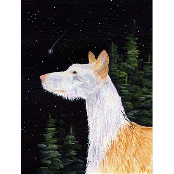 Carolines Treasures Carolines Treasures SS8499GF Starry Night Ibizan Hound Flag - Garden Size; 11 x 15 in. SS8499GF